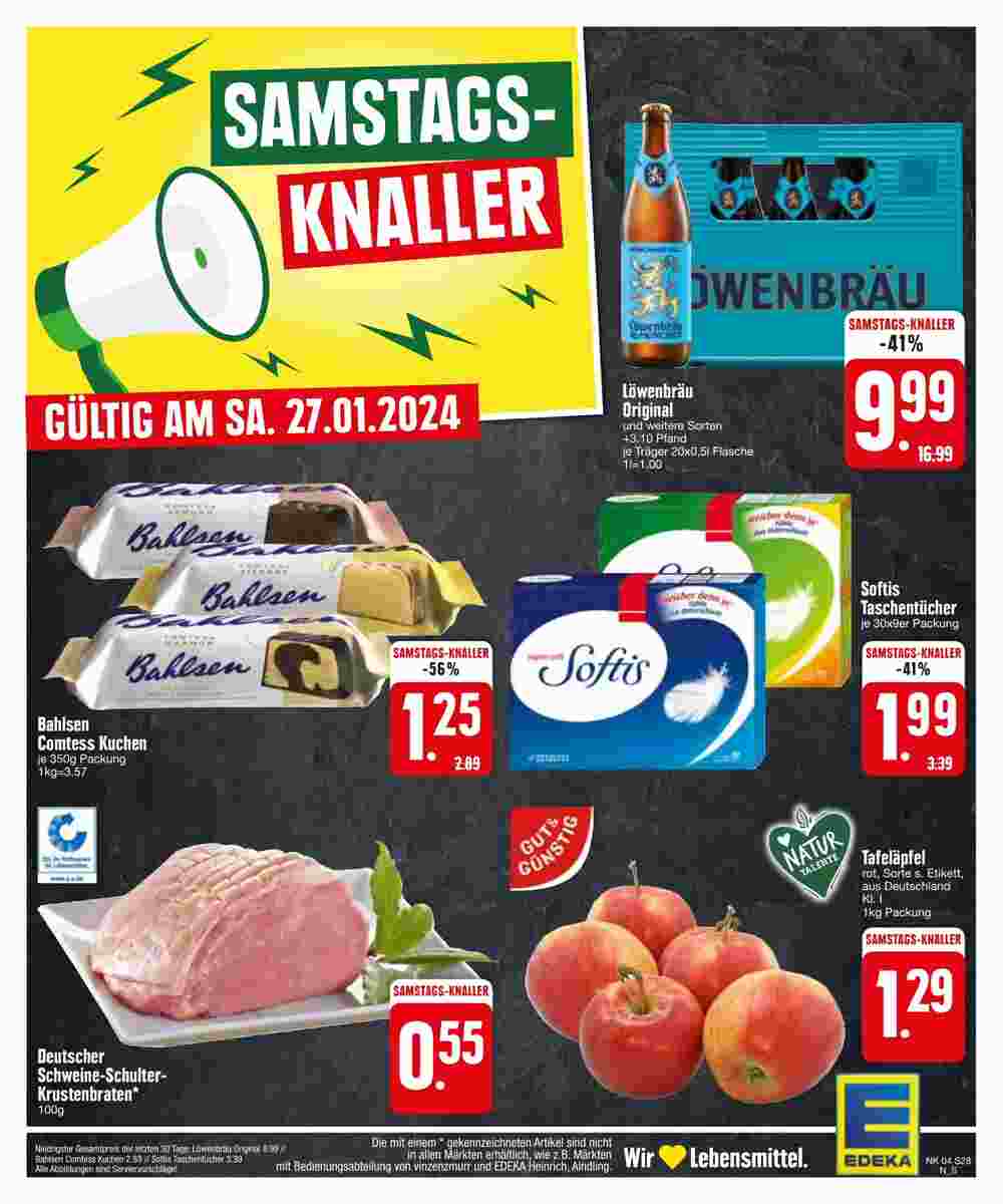 Edeka Prospekt ab 22 01 2024 zum Blättern Prospekt der Woche