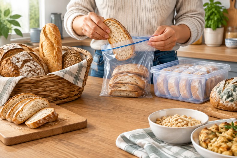 Come conservare il pane fresco e usare quello raffermo senza sprechi