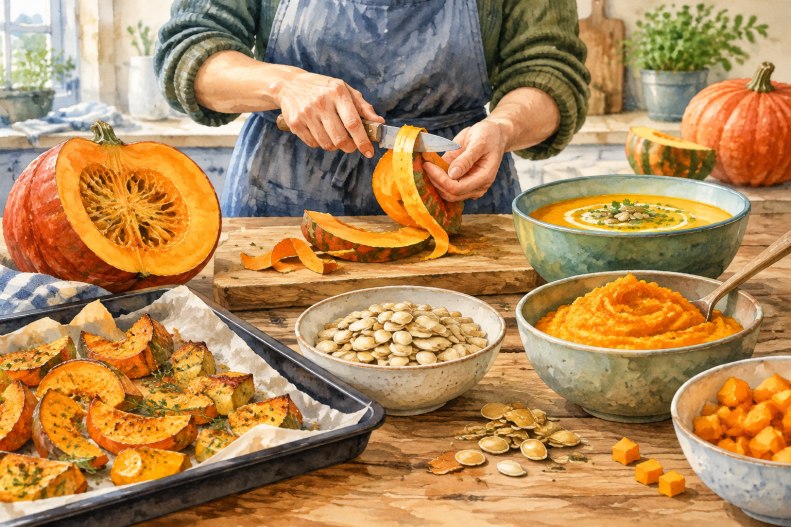 Kürbis verwerten: So nutzt du Schale, Kerne und Reststücke