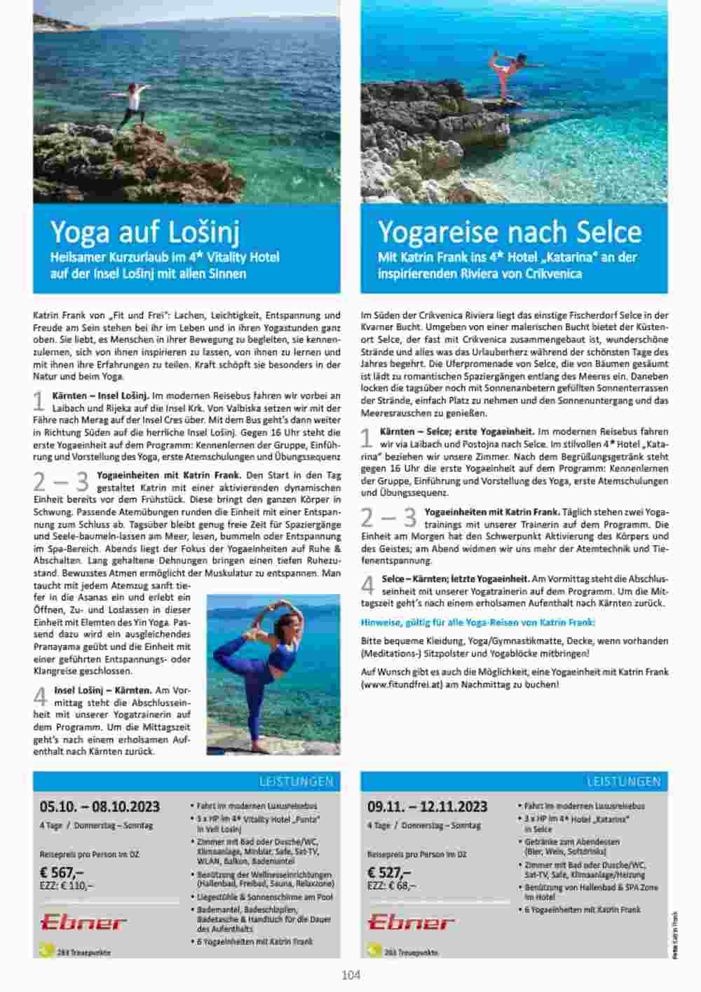 Bacher Reisen Flugblatt (ab 01.06.2023) - Angebote und Prospekt - Seite 104