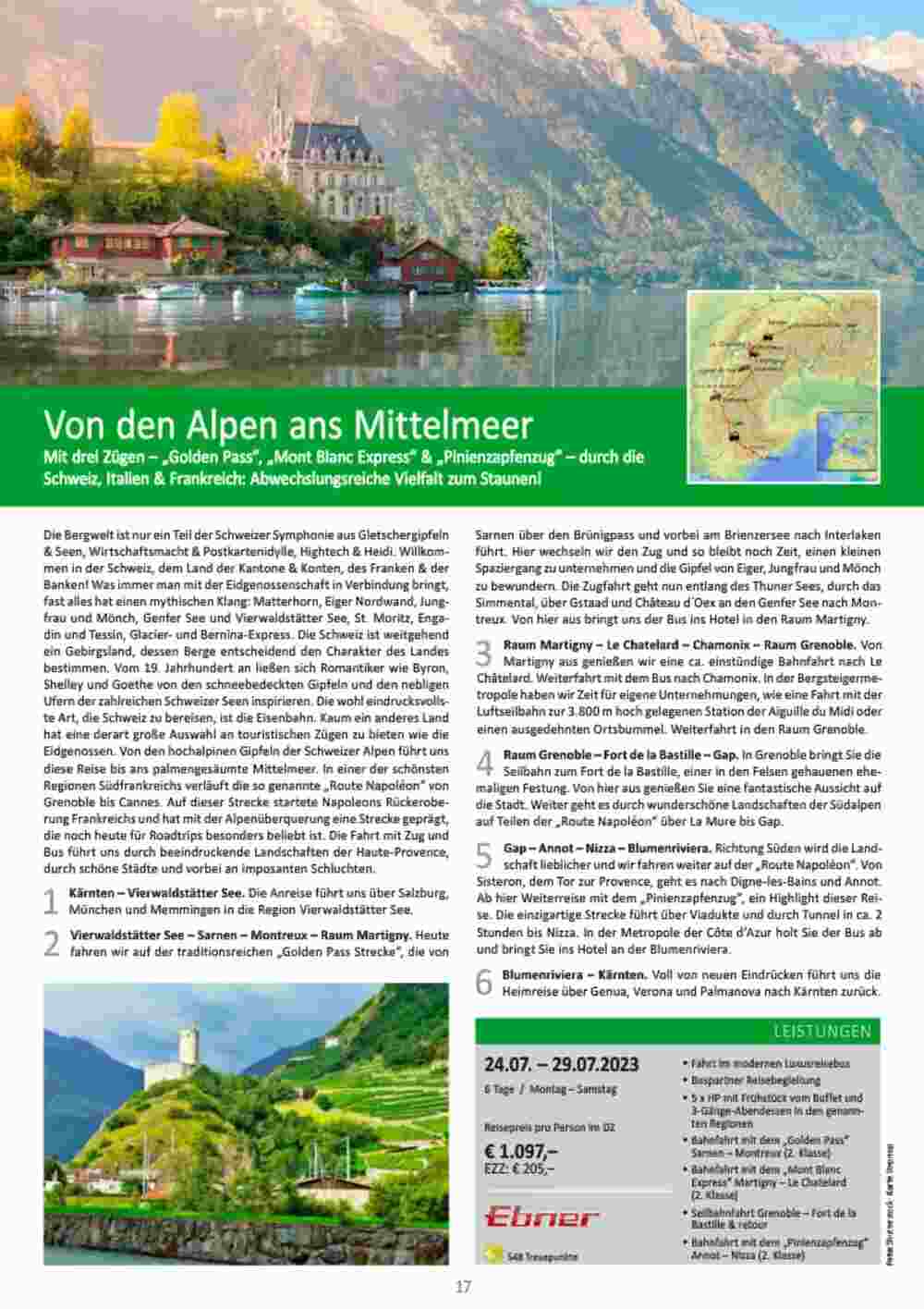 Bacher Reisen Flugblatt (ab 01.06.2023) - Angebote und Prospekt - Seite 17