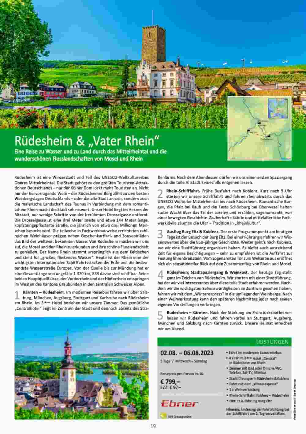 Bacher Reisen Flugblatt (ab 01.06.2023) - Angebote und Prospekt - Seite 19