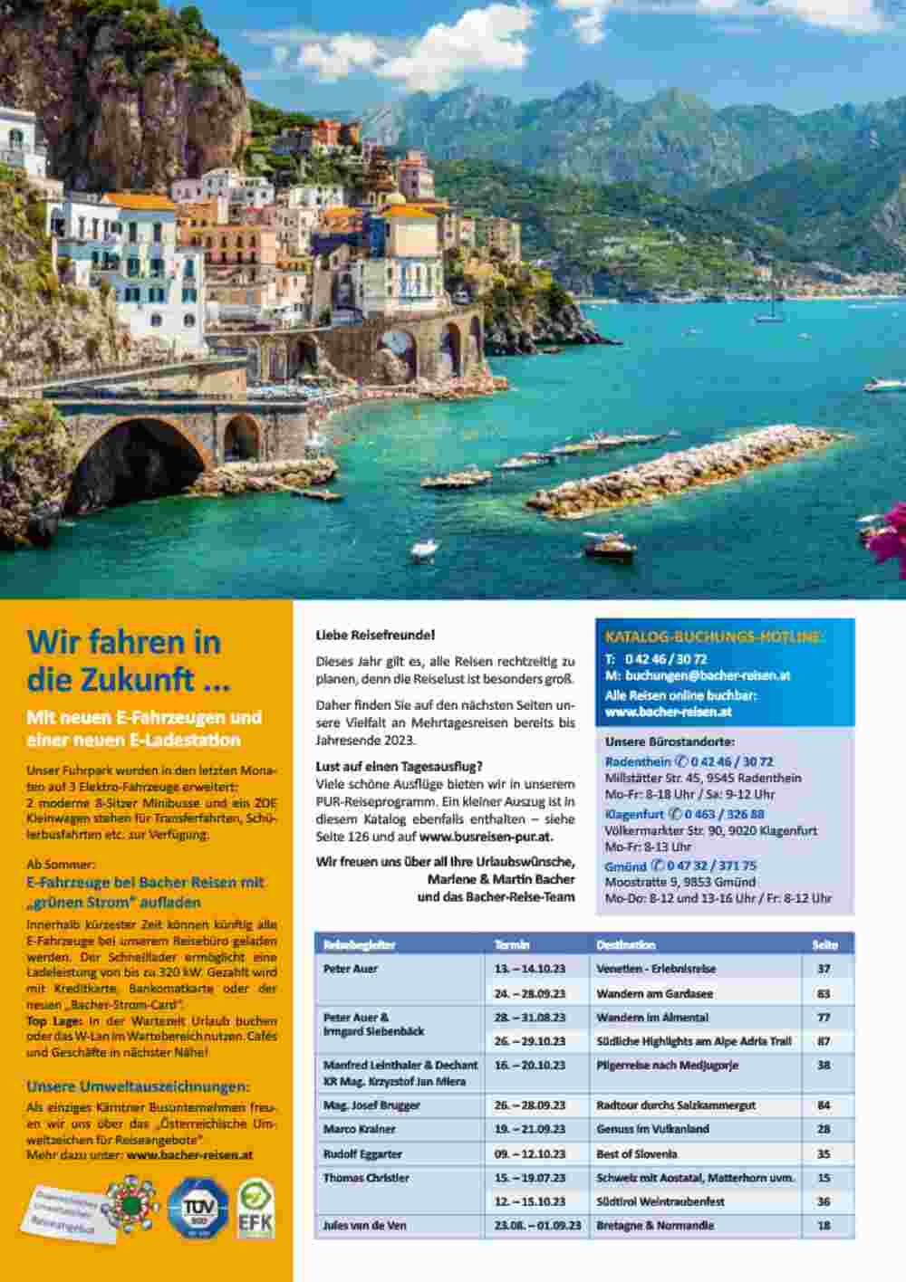 Bacher Reisen Flugblatt (ab 01.06.2023) - Angebote und Prospekt - Seite 2