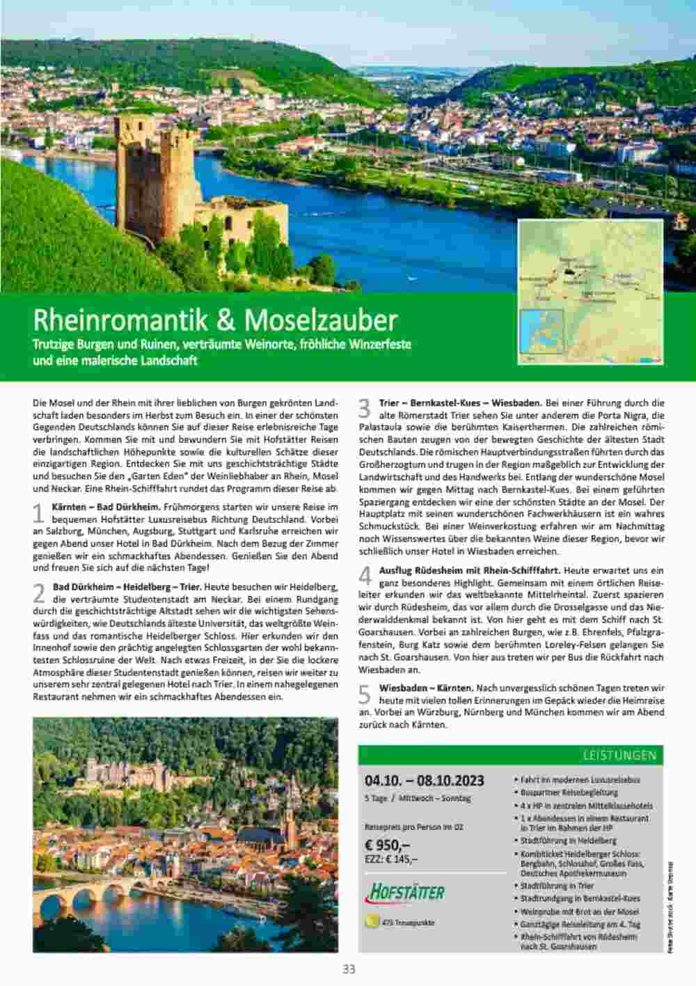 Bacher Reisen Flugblatt (ab 01.06.2023) - Angebote und Prospekt - Seite 33