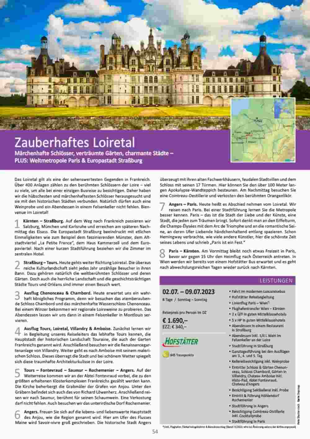 Bacher Reisen Flugblatt (ab 01.06.2023) - Angebote und Prospekt - Seite 54