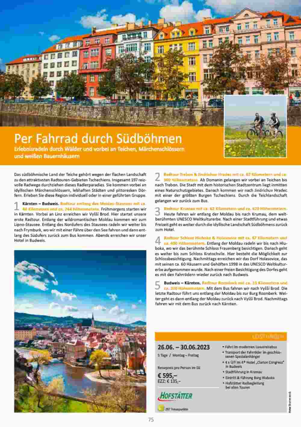 Bacher Reisen Flugblatt (ab 01.06.2023) - Angebote und Prospekt - Seite 75