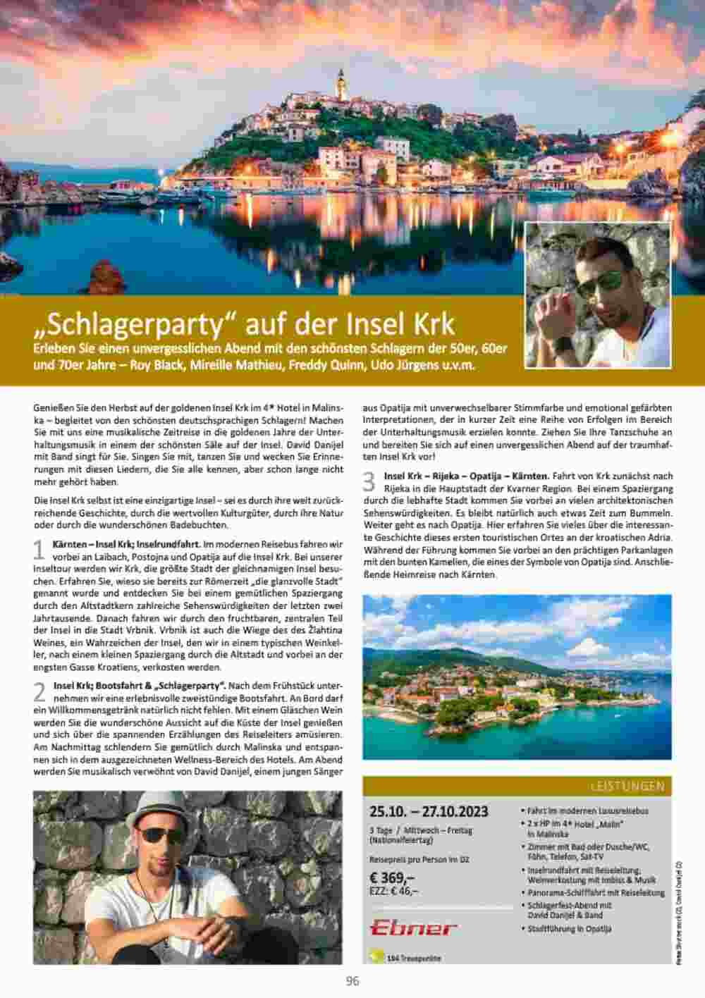 Bacher Reisen Flugblatt (ab 01.06.2023) - Angebote und Prospekt - Seite 96