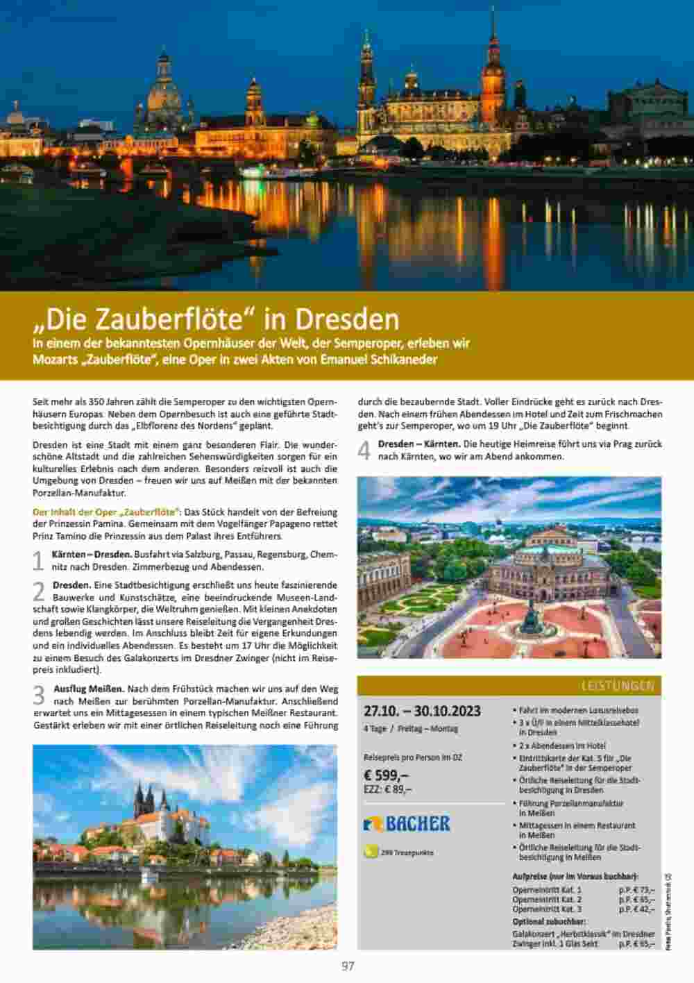 Bacher Reisen Flugblatt (ab 01.06.2023) - Angebote und Prospekt - Seite 97