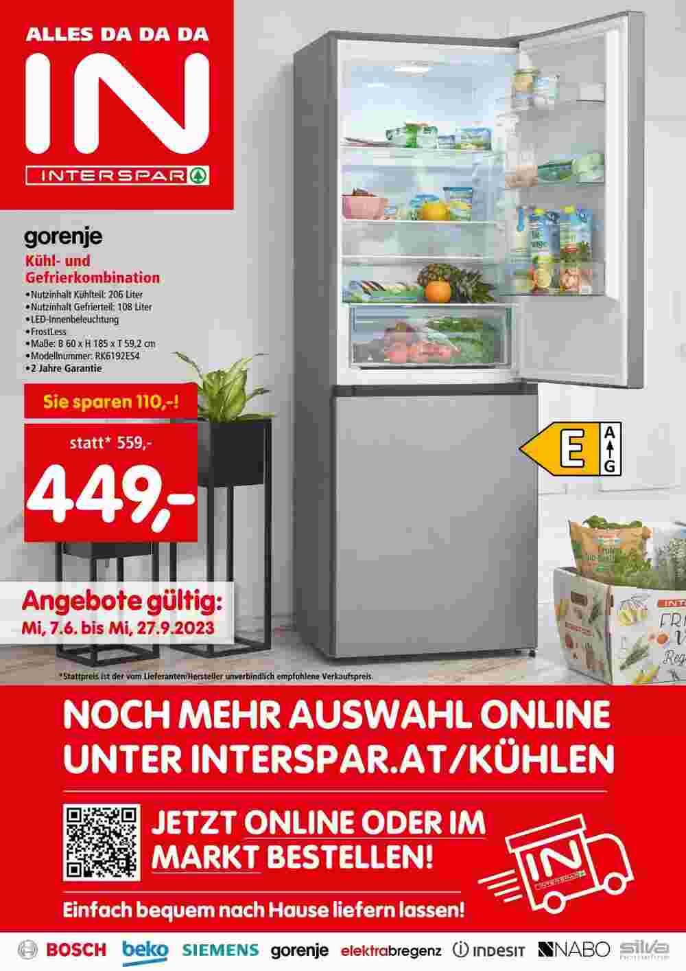 Interspar Flugblatt (ab 07.06.2023) - Angebote und Prospekt - Seite 1