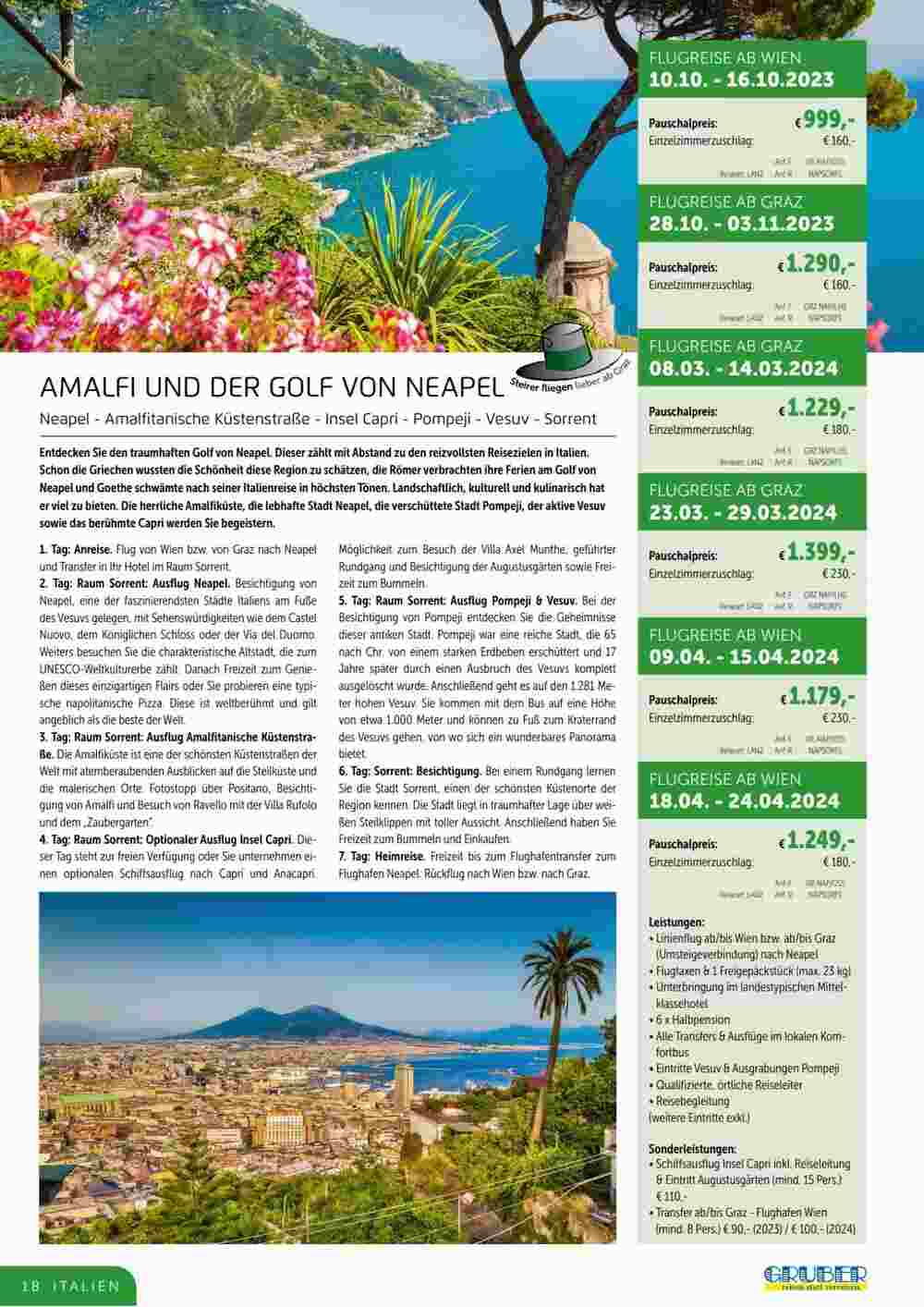 Gruber Reisen Flugblatt (ab 28.07.2023) - Angebote und Prospekt - Seite 18