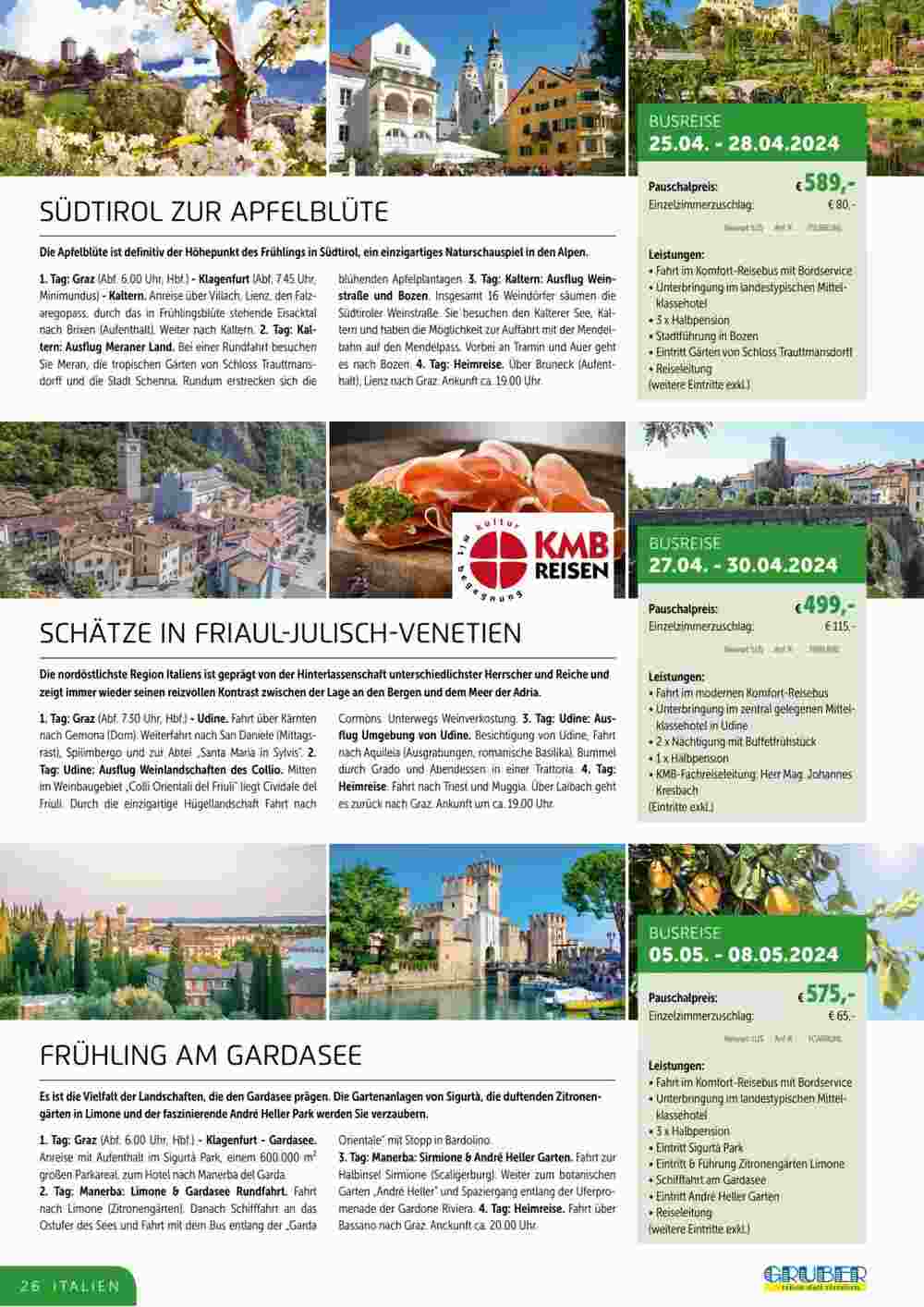 Gruber Reisen Flugblatt (ab 28.07.2023) - Angebote und Prospekt - Seite 26