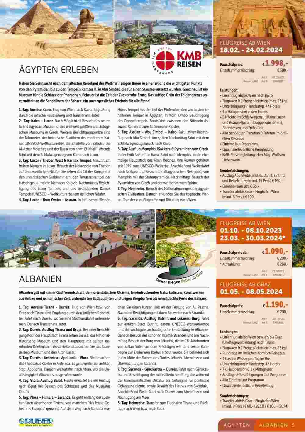 Gruber Reisen Flugblatt (ab 28.07.2023) - Angebote und Prospekt - Seite 5