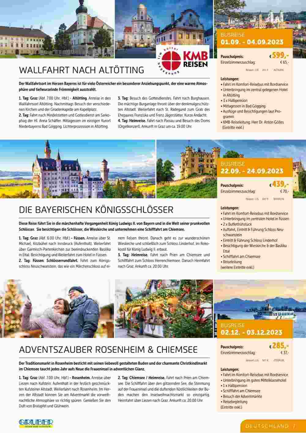 Gruber Reisen Flugblatt (ab 28.07.2023) - Angebote und Prospekt - Seite 7