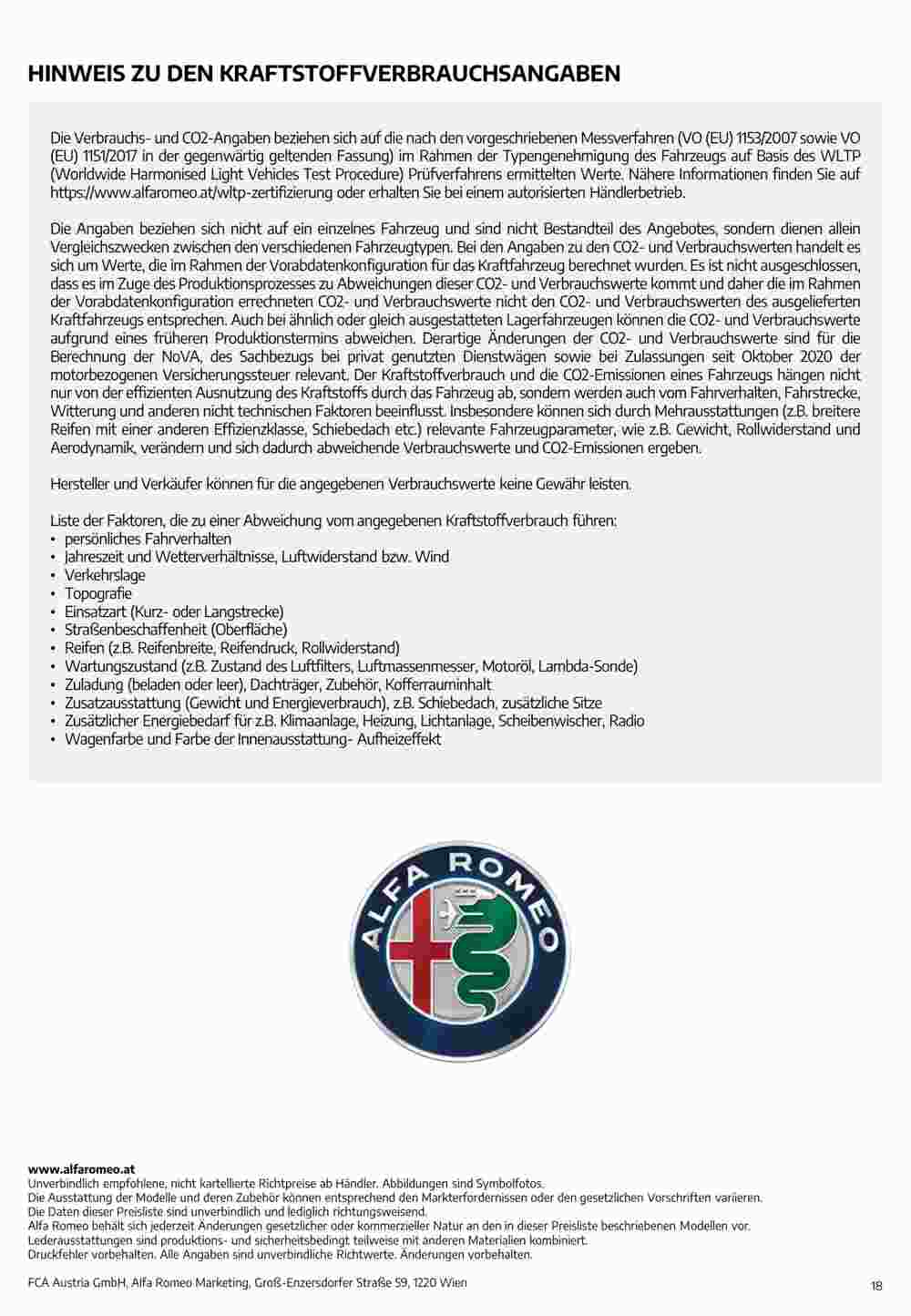 Alfa Romeo Flugblatt (ab 02.08.2023) - Angebote und Prospekt - Seite 18