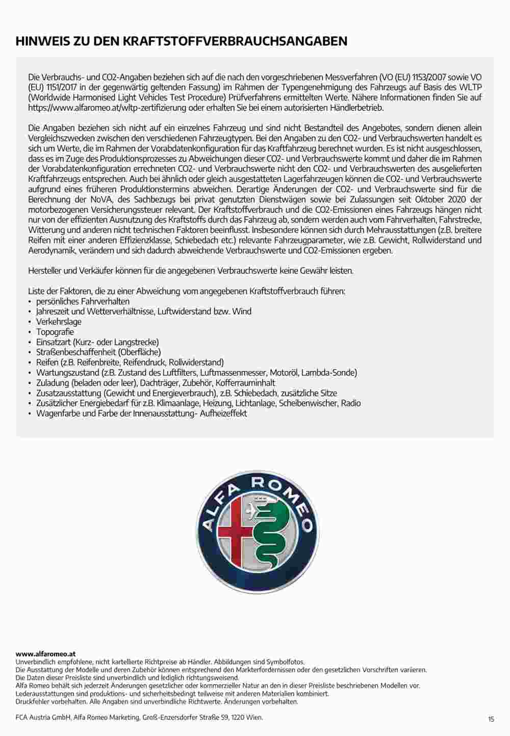 Alfa Romeo Flugblatt (ab 02.08.2023) - Angebote und Prospekt - Seite 15