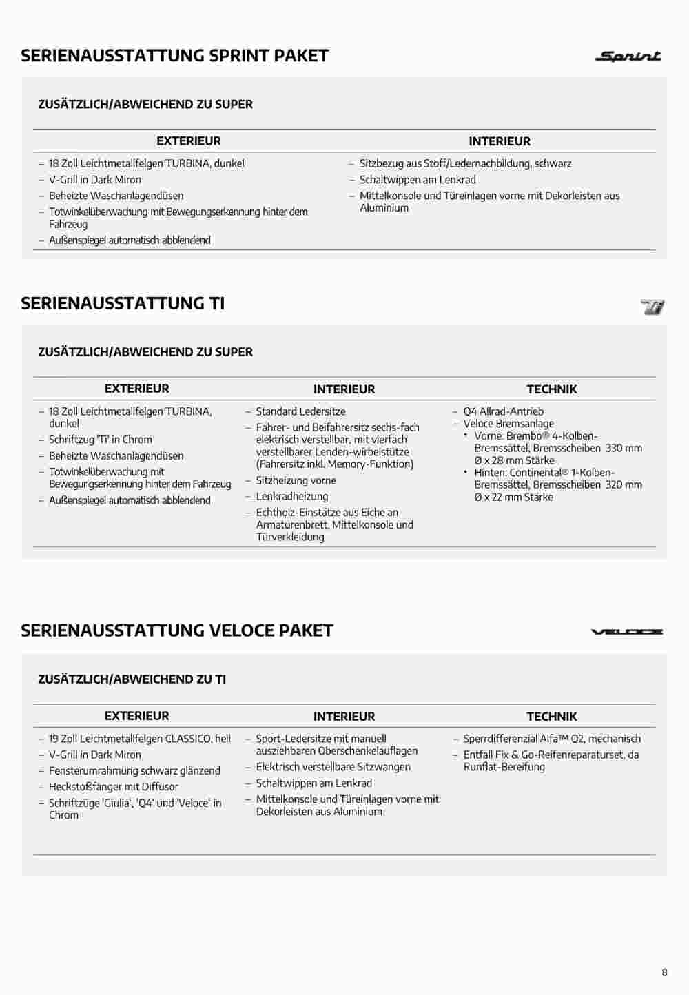 Alfa Romeo Flugblatt (ab 02.08.2023) - Angebote und Prospekt - Seite 8