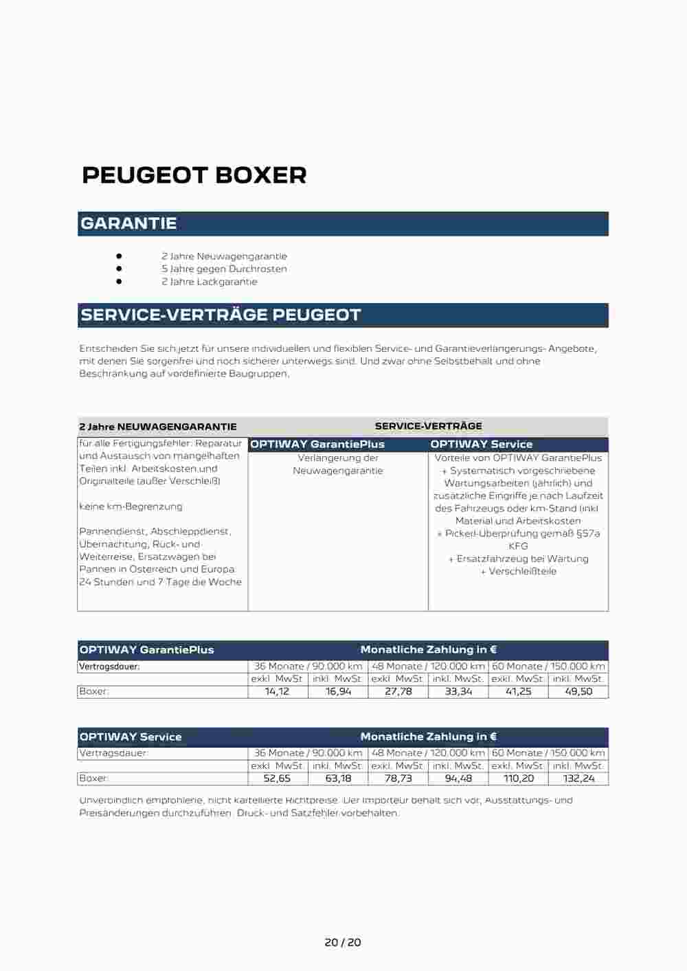 Peugeot Flugblatt (ab 02.08.2023) - Angebote und Prospekt - Seite 20