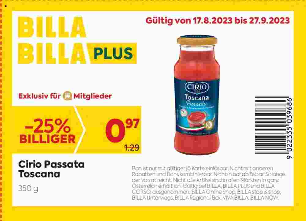 Billa Flugblatt (ab 17.08.2023) - Angebote und Prospekt - Seite 2