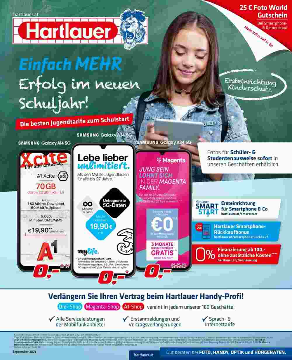 Hartlauer Flugblatt (ab 01.09.2023) - Angebote und Prospekt - Seite 1