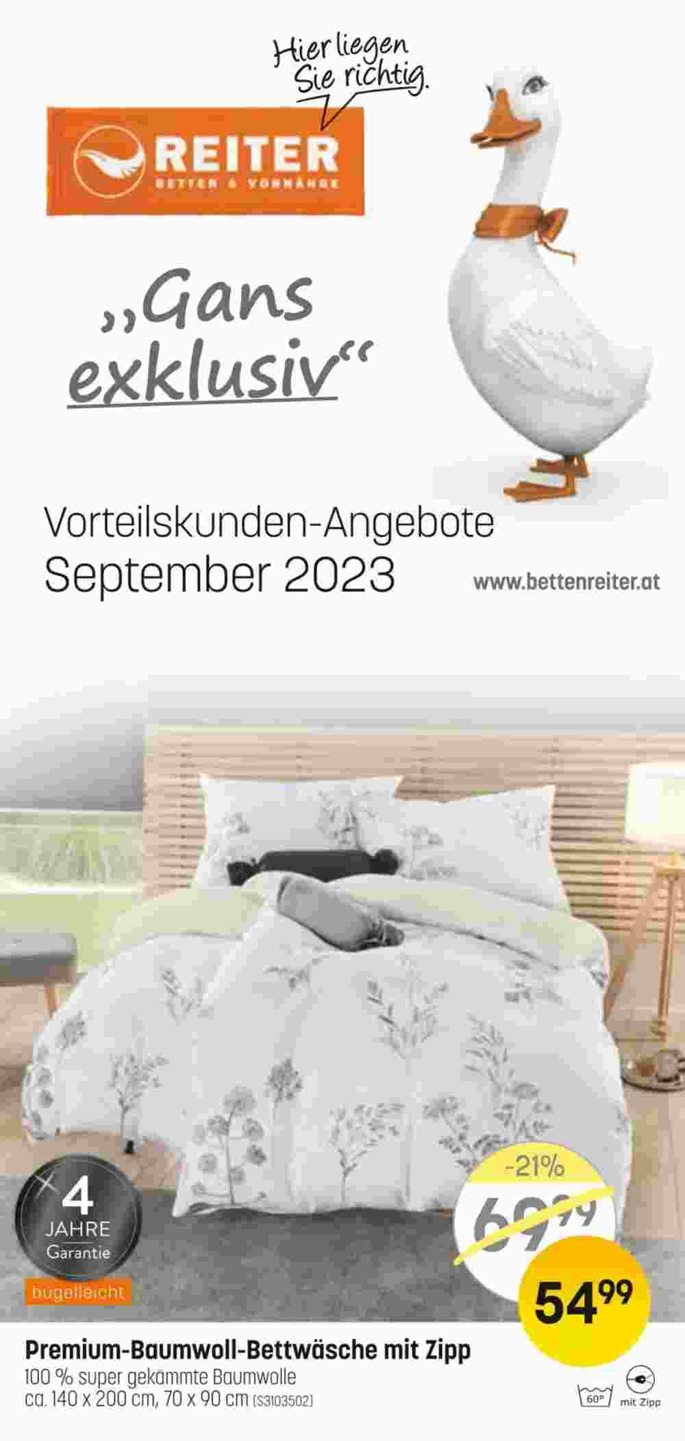 Reiter Flugblatt (ab 01.09.2023) - Angebote und Prospekt - Seite 1