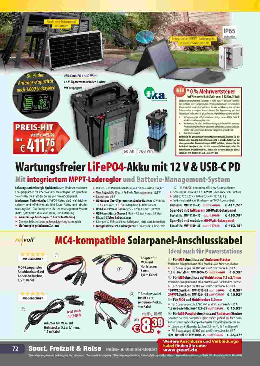 Pearl Flugblatt (ab 01.09.2023) - Angebote und Prospekt - Seite 72