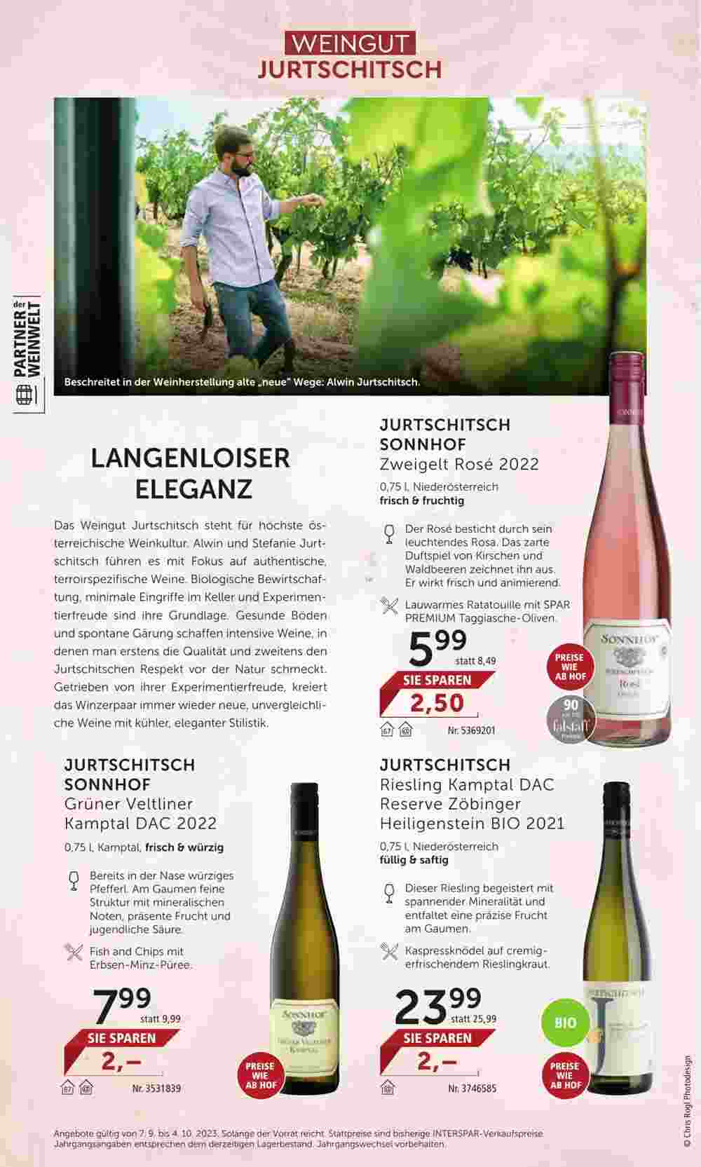 Weinwelt Interspar Flugblatt (ab 01.09.2023) - Angebote und Prospekt - Seite 14