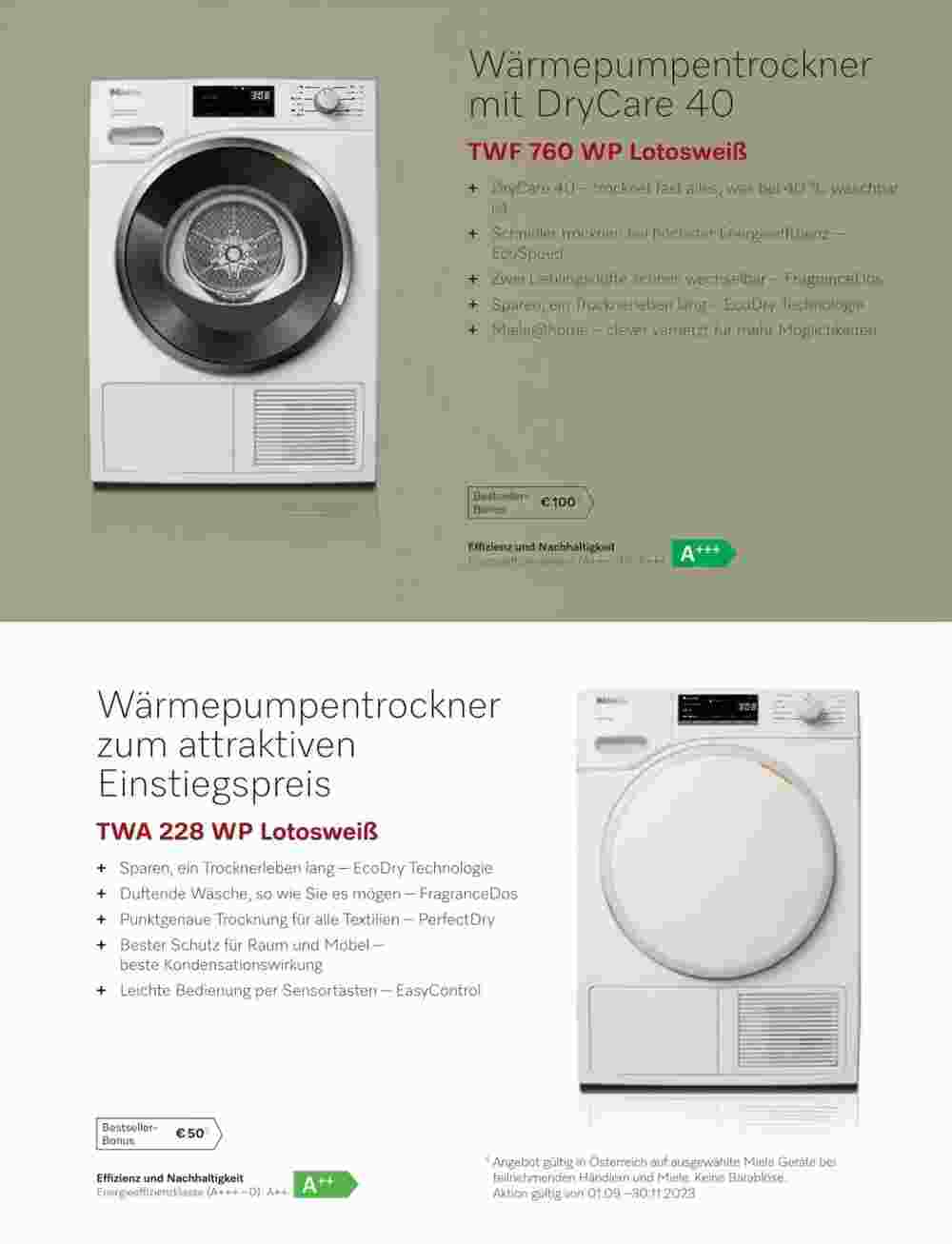 Miele Flugblatt (ab 01.09.2023) - Angebote und Prospekt - Seite 3