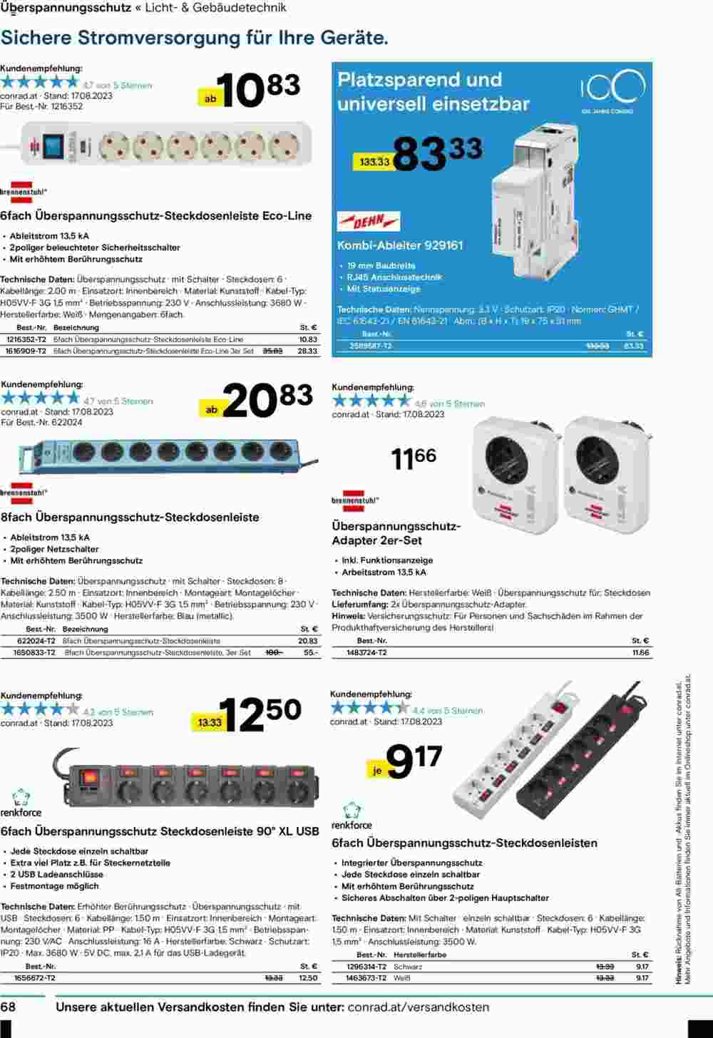 Conrad Flugblatt (ab 04.09.2023) - Angebote und Prospekt - Seite 70