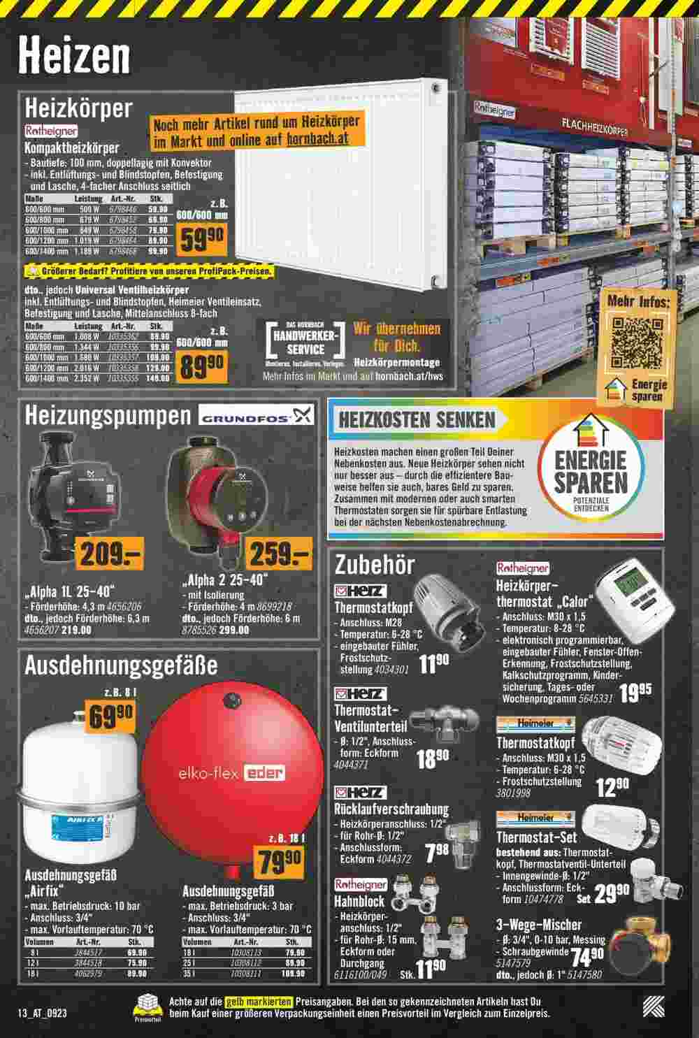 Hornbach Flugblatt (ab 04.09.2023) - Angebote und Prospekt - Seite 13