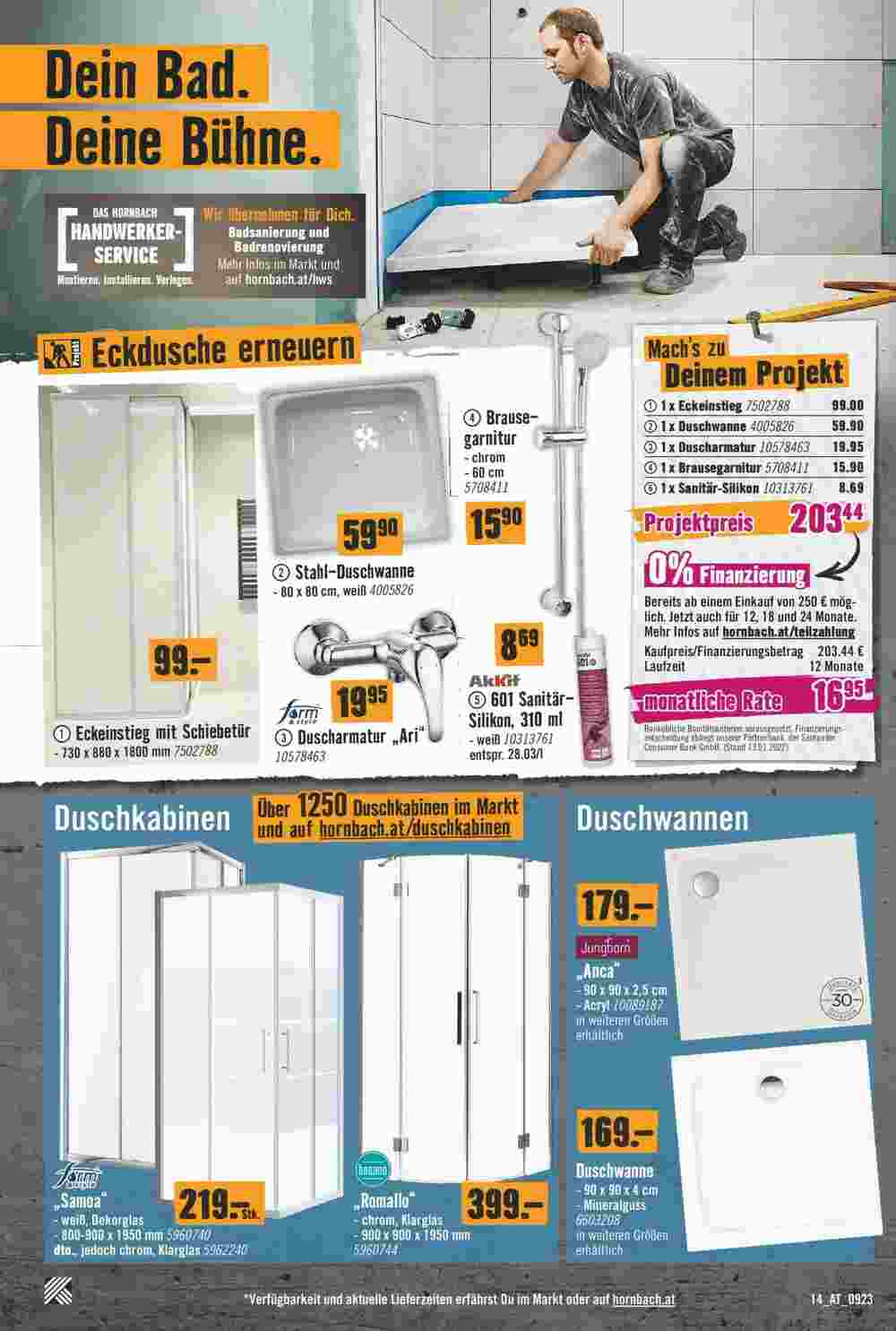 Hornbach Flugblatt (ab 04.09.2023) - Angebote und Prospekt - Seite 14