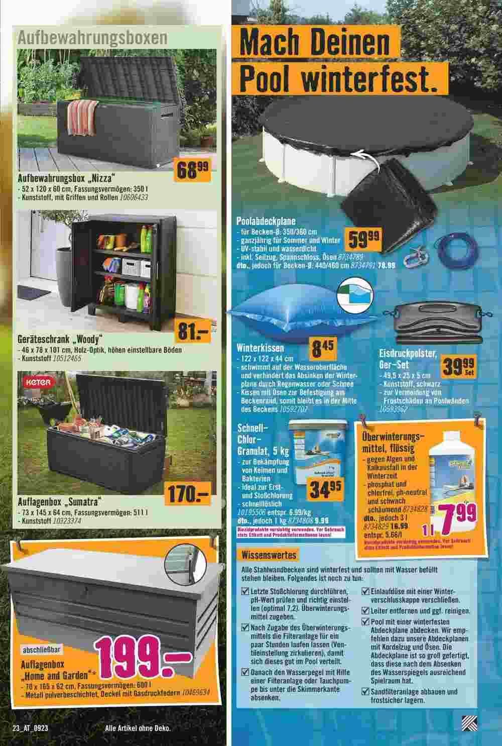 Hornbach Flugblatt (ab 04.09.2023) - Angebote und Prospekt - Seite 23