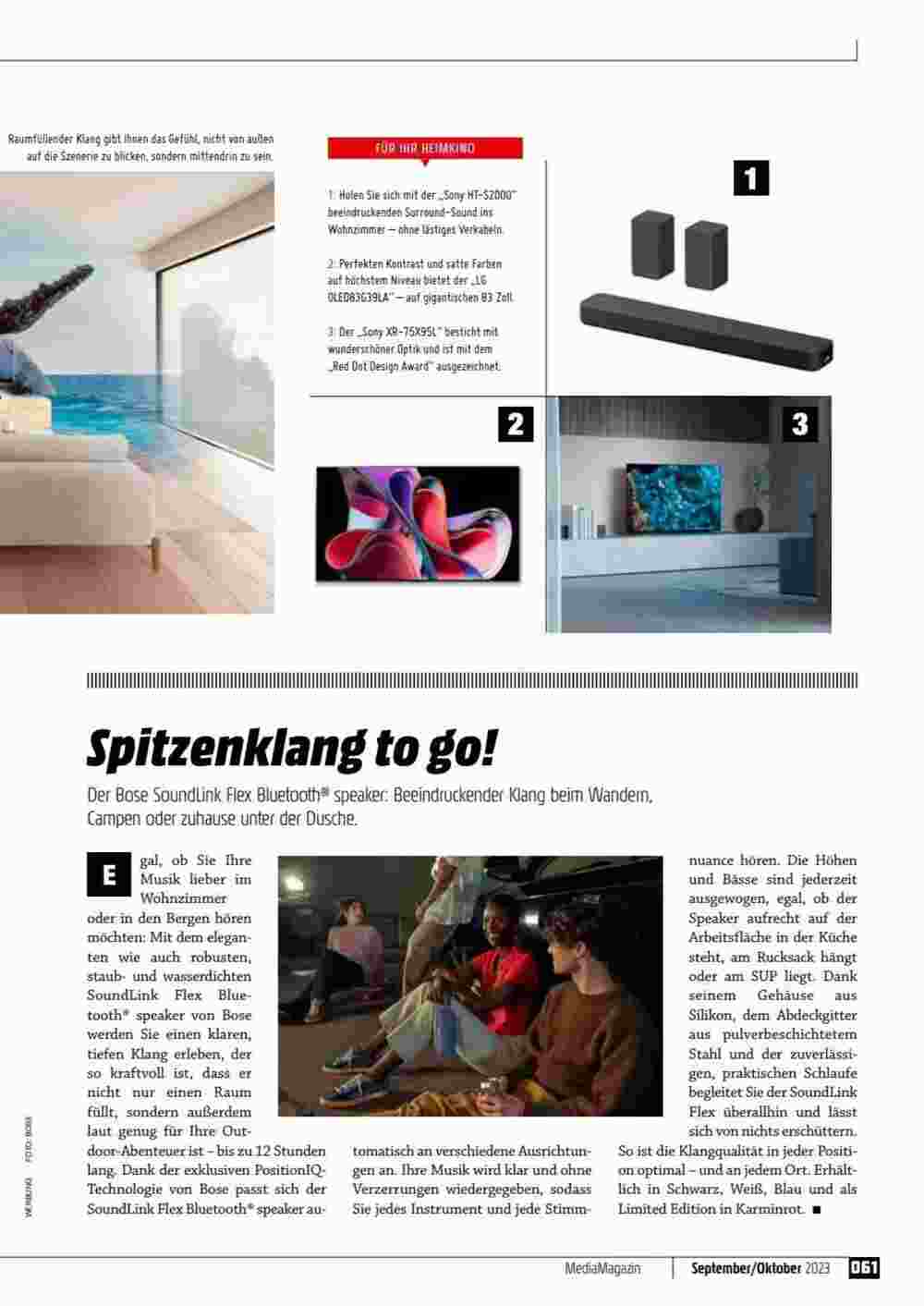 Media Markt Flugblatt (ab 06.09.2023) - Angebote und Prospekt - Seite 61