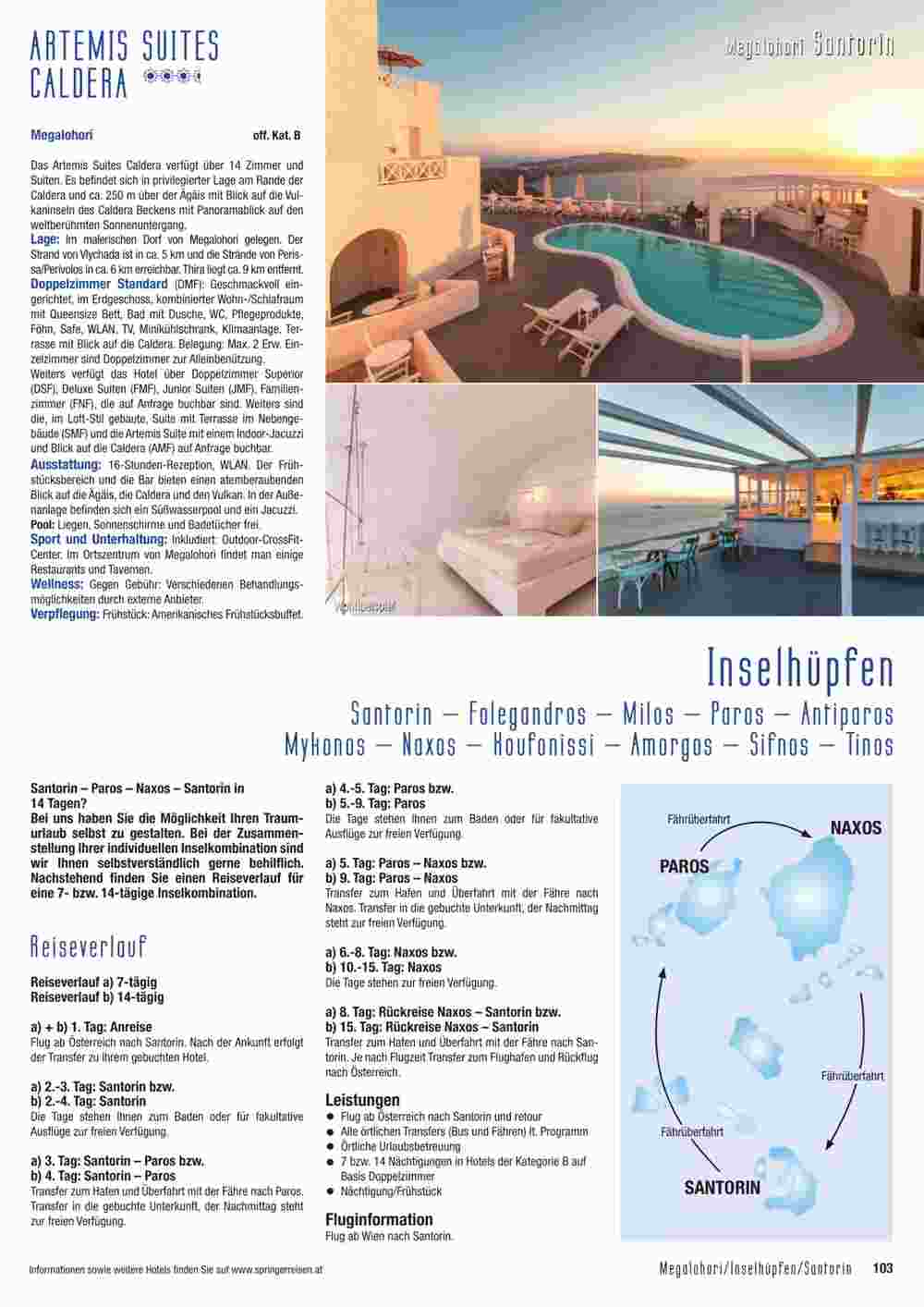 Springer Reisen Flugblatt (ab 06.09.2023) - Angebote und Prospekt - Seite 103