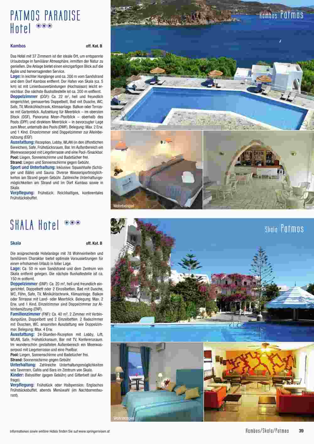 Springer Reisen Flugblatt (ab 06.09.2023) - Angebote und Prospekt - Seite 39
