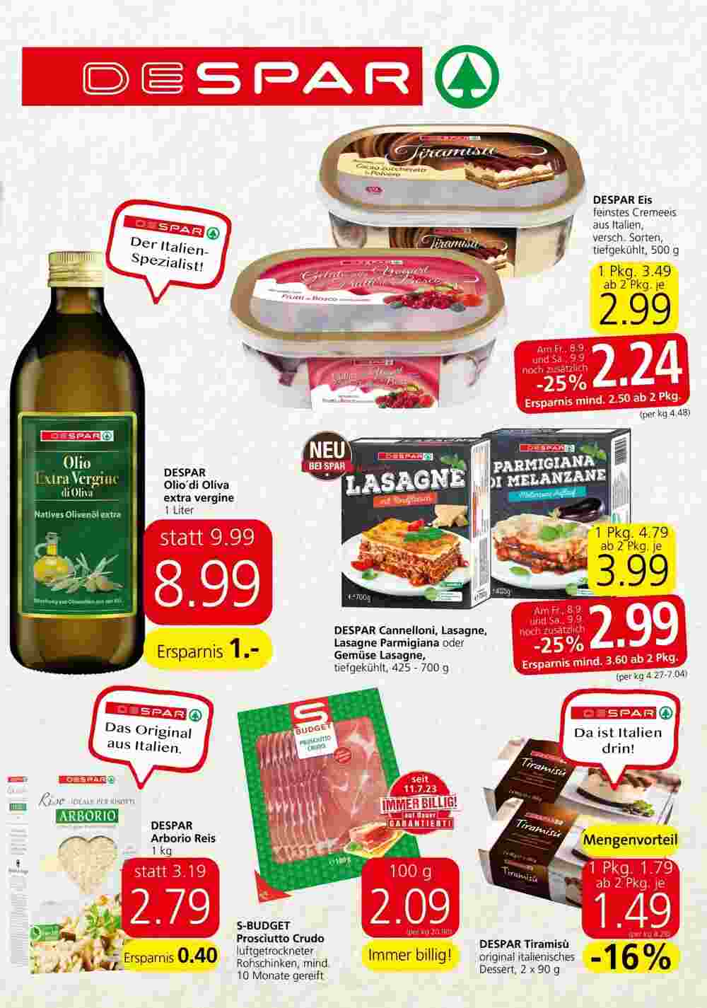 Spar Flugblatt (ab 07.09.2023) - Angebote und Prospekt - Seite 3