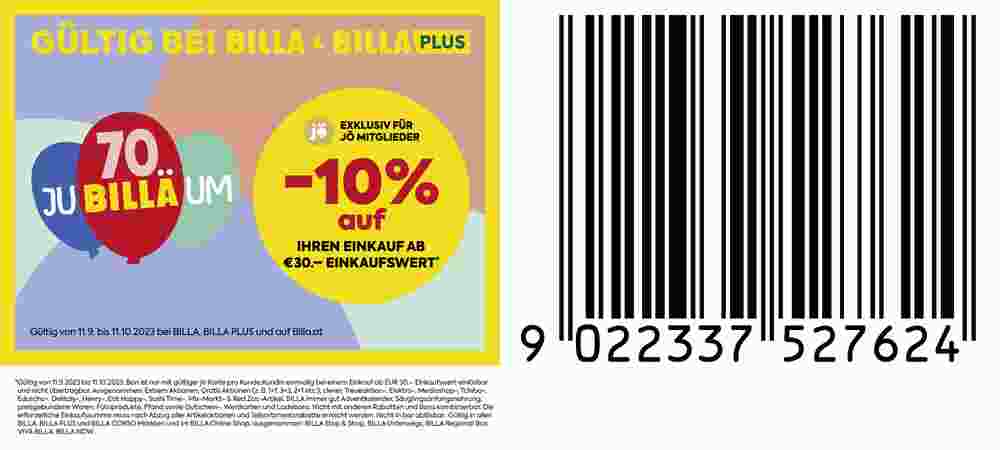 Billa Box Flugblatt (ab 11.09.2023) - Angebote und Prospekt - Seite 1