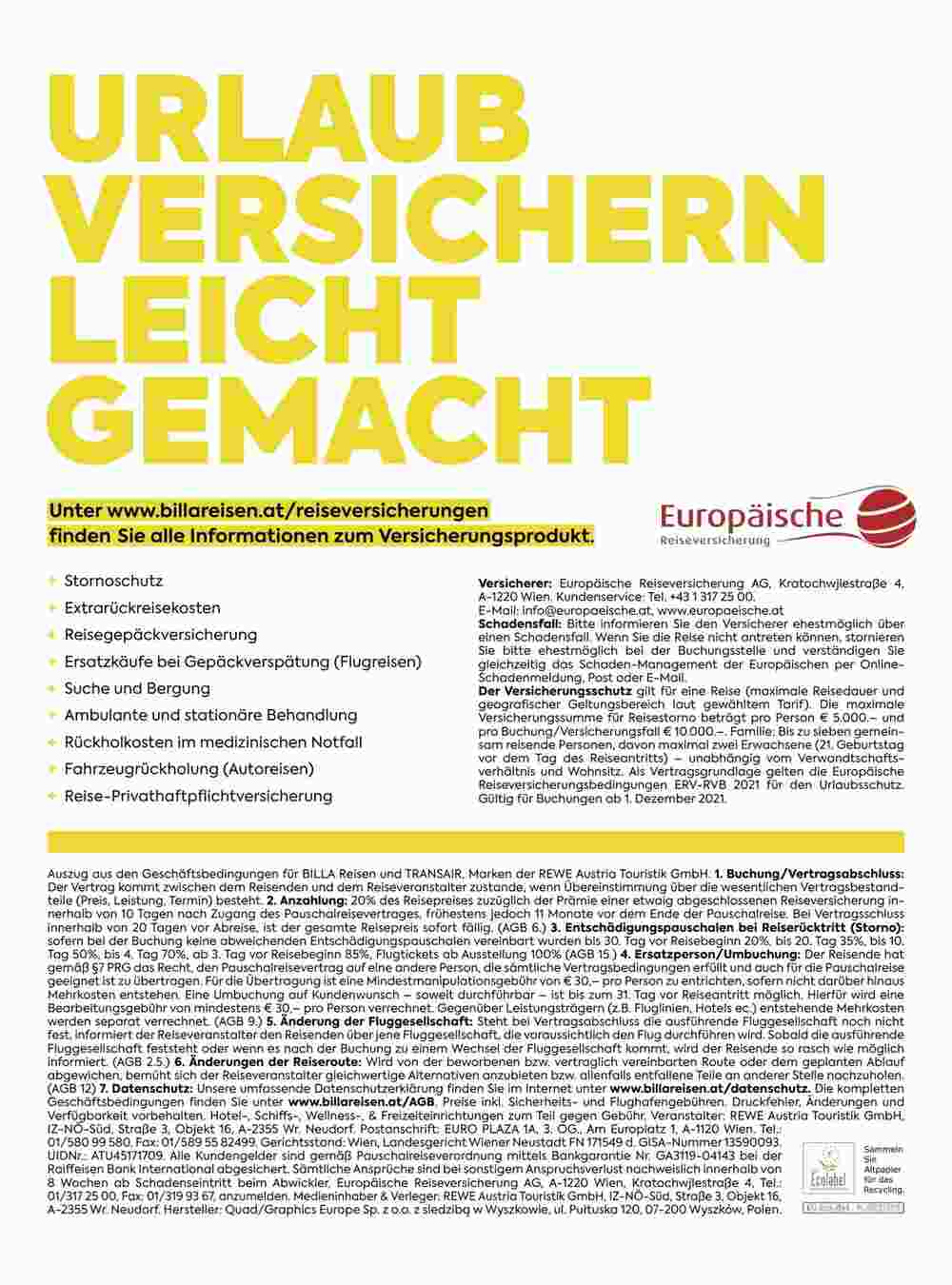 Billa Reisen Flugblatt (ab 13.09.2023) - Angebote und Prospekt - Seite 99