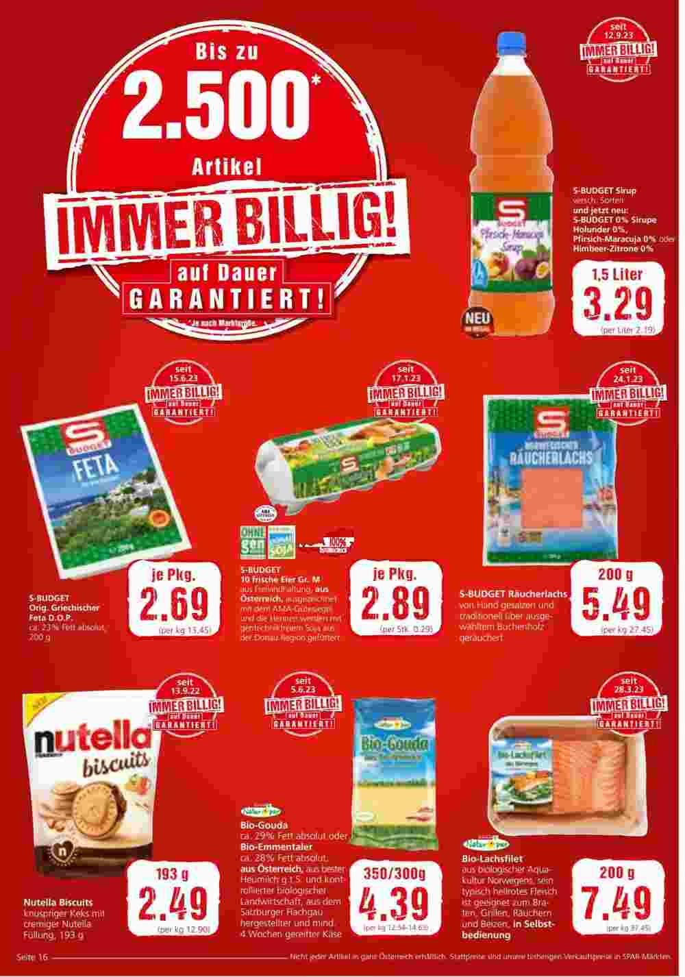 Eurospar Flugblatt (ab 13.09.2023) - Angebote und Prospekt - Seite 16