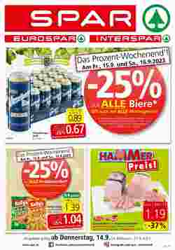 Eurospar Flugblatt (ab 13.09.2023) - Angebote und Prospekt