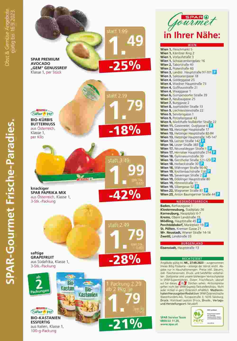 SPAR Gourmet Flugblatt (ab 14.09.2023) - Angebote und Prospekt - Seite 12