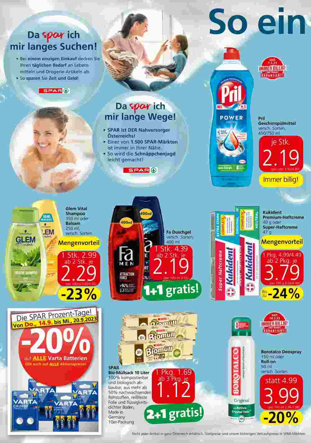 Spar Flugblatt (ab 14.09.2023) - Angebote und Prospekt - Seite 18