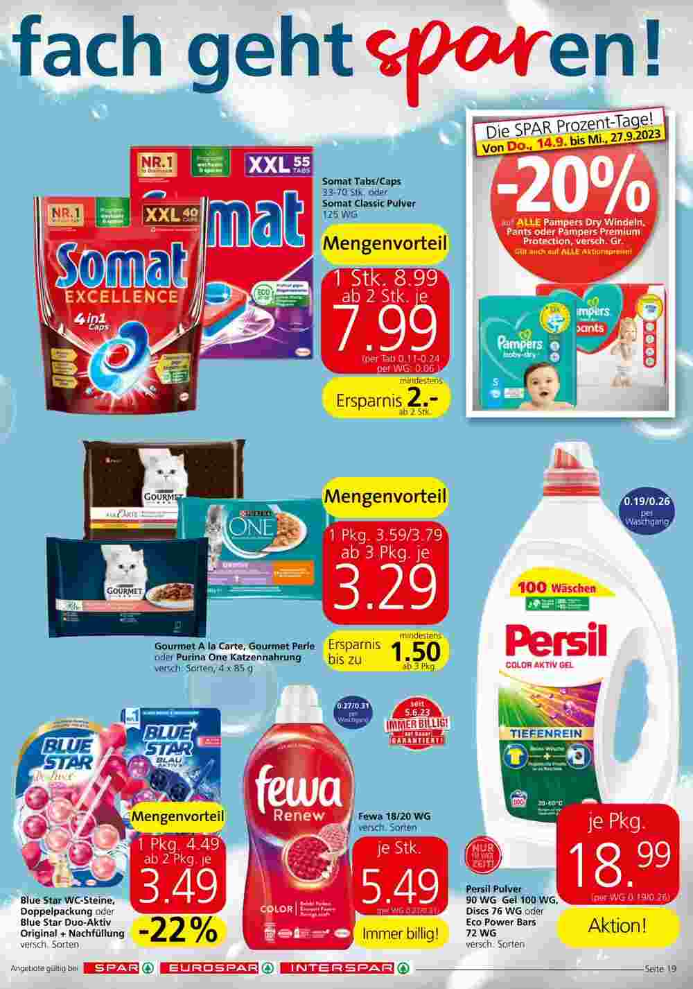 Spar Flugblatt (ab 14.09.2023) - Angebote und Prospekt - Seite 19