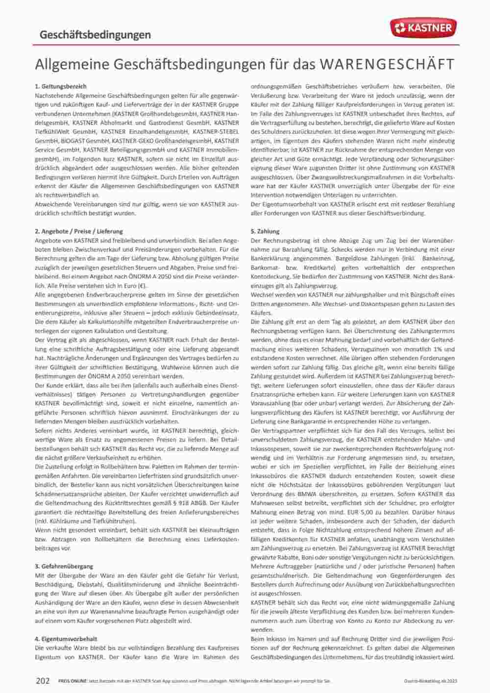 Kastner Flugblatt (ab 15.09.2023) - Angebote und Prospekt - Seite 204