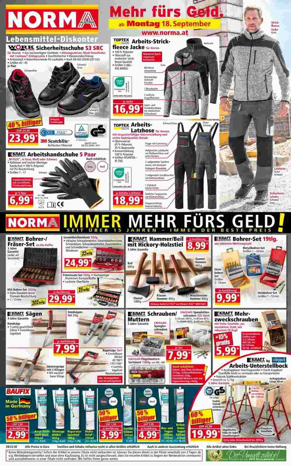 Norma Flugblatt (ab 17.09.2023) - Angebote und Prospekt - Seite 1