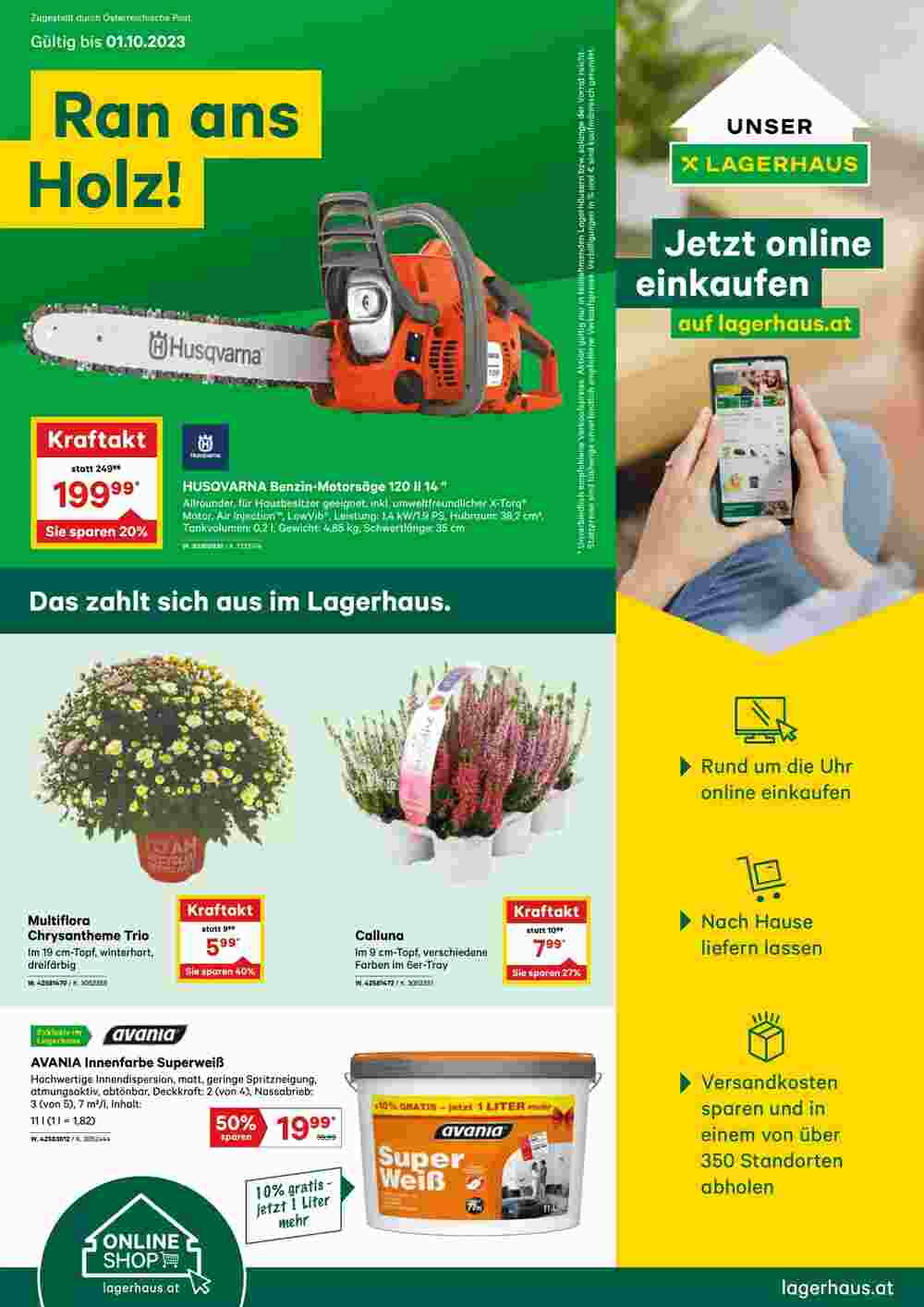 Lagerhaus Graz Land Flugblatt (ab 18.09.2023) - Angebote und Prospekt - Seite 1