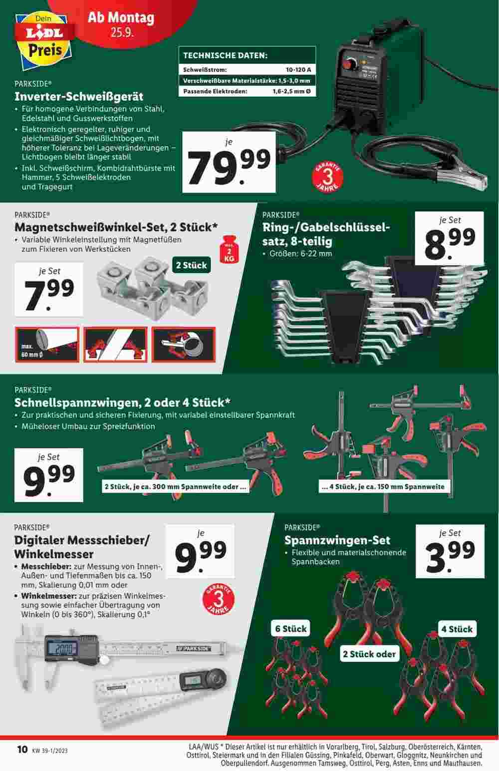 Lidl Flugblatt (ab 19.09.2023) - Angebote und Prospekt - Seite 10