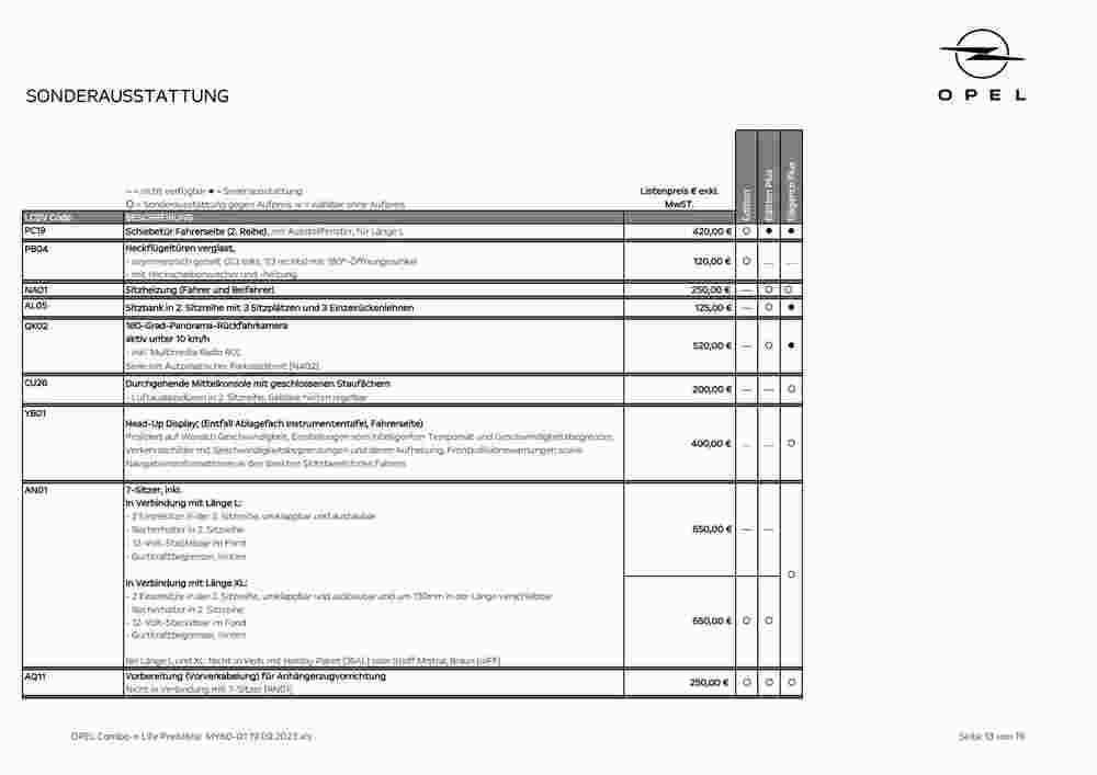 Opel Flugblatt (ab 19.09.2023) - Angebote und Prospekt - Seite 13