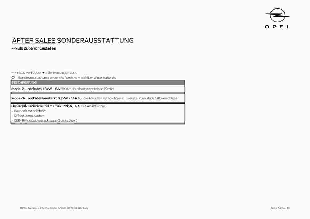 Opel Flugblatt (ab 19.09.2023) - Angebote und Prospekt - Seite 14