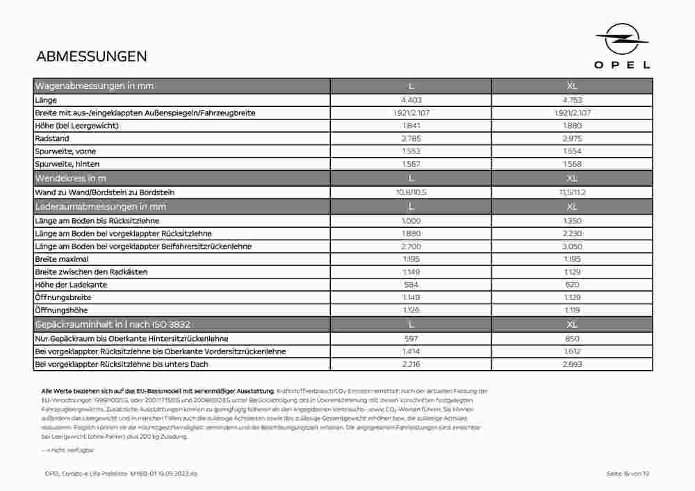 Opel Flugblatt (ab 19.09.2023) - Angebote und Prospekt - Seite 16