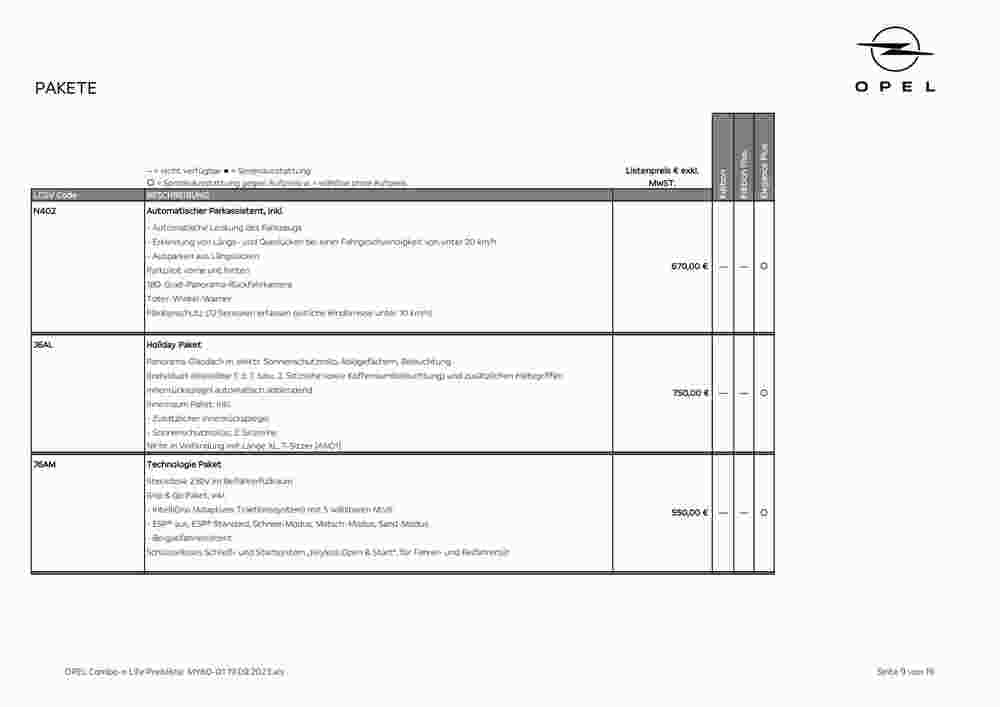 Opel Flugblatt (ab 19.09.2023) - Angebote und Prospekt - Seite 9